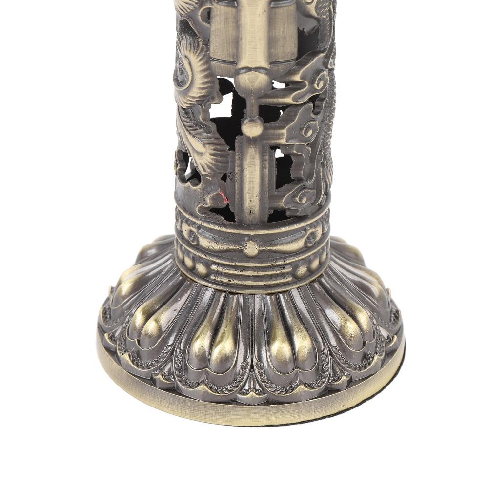 1 Stück Bronze Farbe Drache Phönix Räucherhalter Vertikales Design Messing Räucherturm Heimdeko