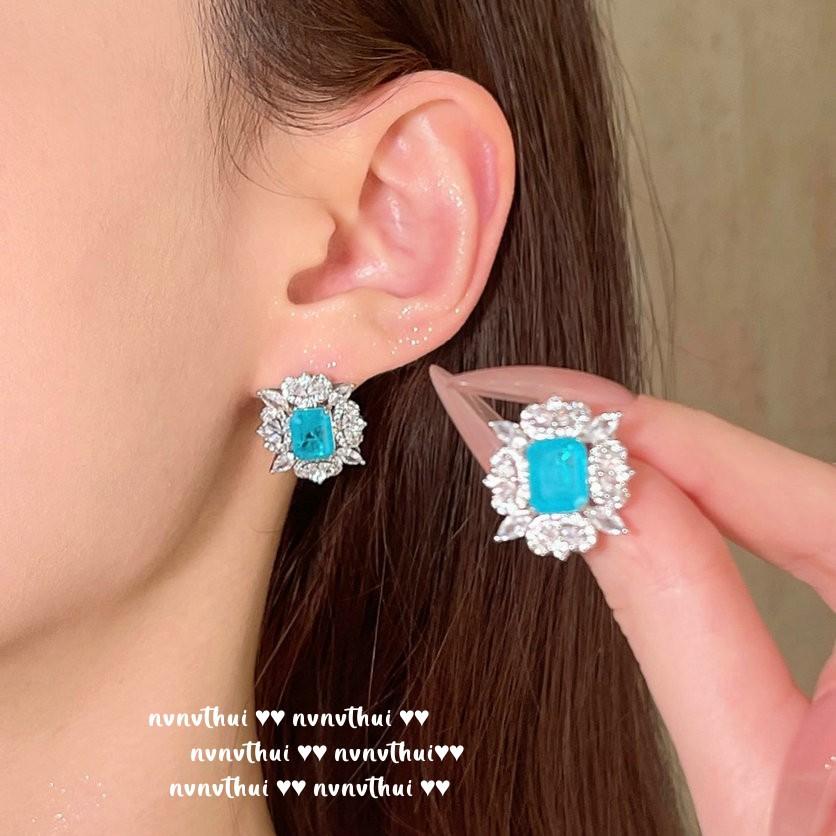 Reykjavik Aquamarine Ring, Magnificent, 18K Gold Plated, Para, Cheetah Zircon Necklace