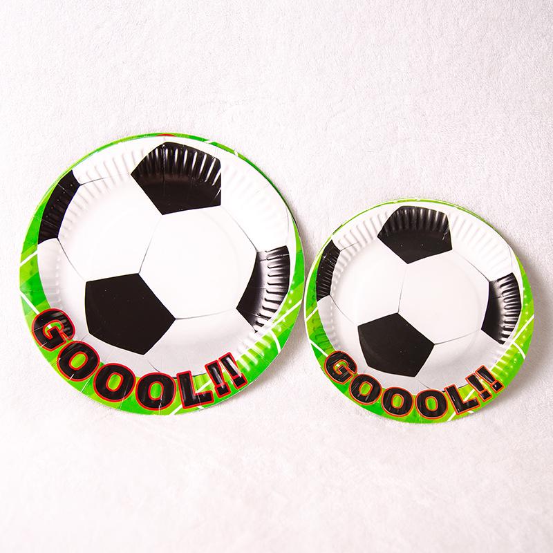 Football-Themed Birthday Party Decoration & Tableware Set