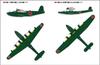 Pit Road Skywave Series Japanese Navy Aircraft Set Type 97 Flying Boat Type 2 Flying Boat Plastic Model Kit S40 1/700 2 &