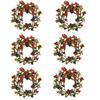 6PCs Christmas Napkin Rings Set Elk Bells Santa Xmas Tree Napkin Buckle 2026 Xmas Table Decoration 2026 New Year Home Decors