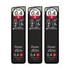 Стержни Pentel Ain 0,4 мм, твердость B, 3 упаковки - Гладкие, Устойчивые к поломке, Не размазываются
