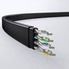 Flat LAN patch cord RJ45 Ethernet Cat 6 network cable 15m black