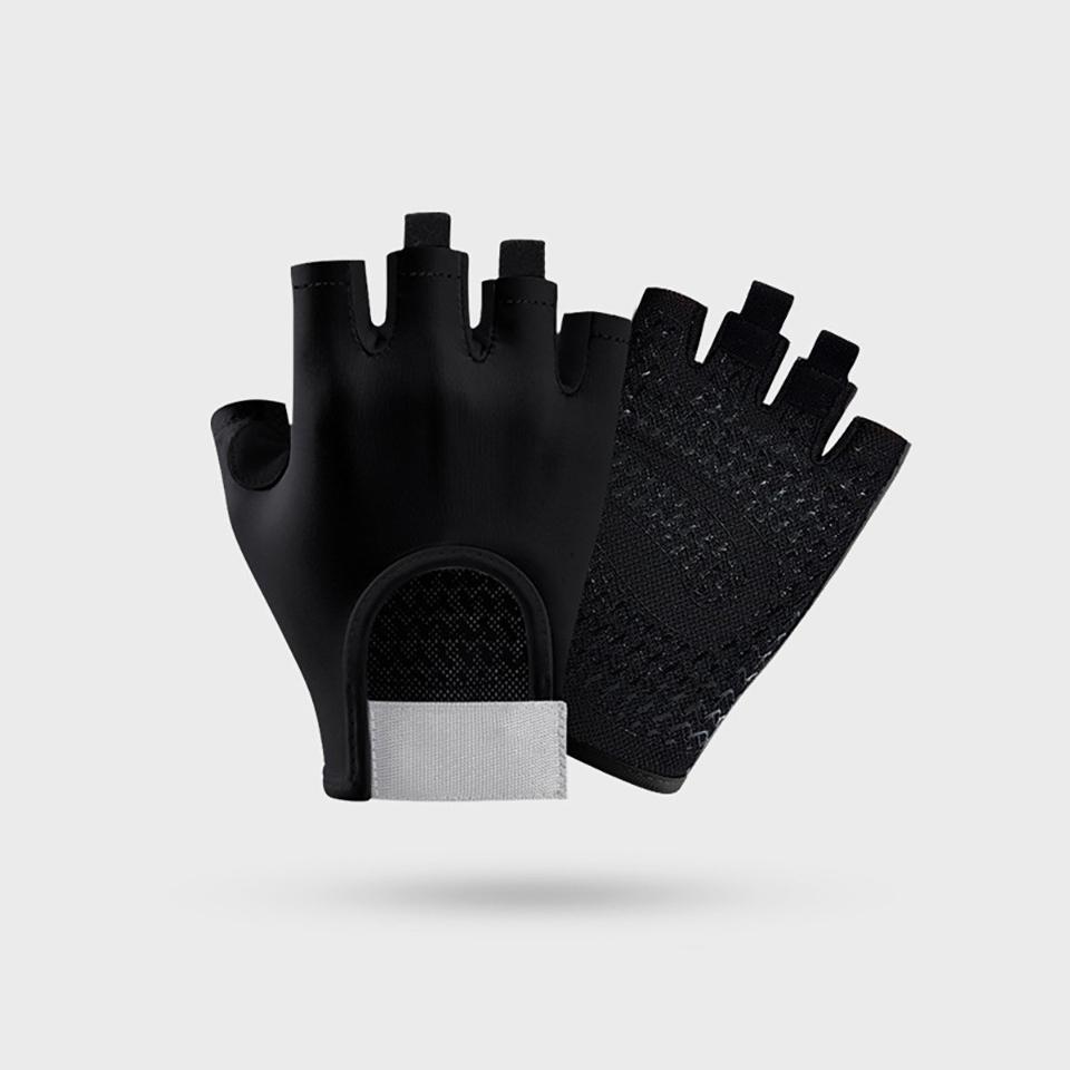 

Loogdeel Fingerless Cycling Gloves Breathable for Gym Workout Training Fitness Weight Lifting Exercise L чорний