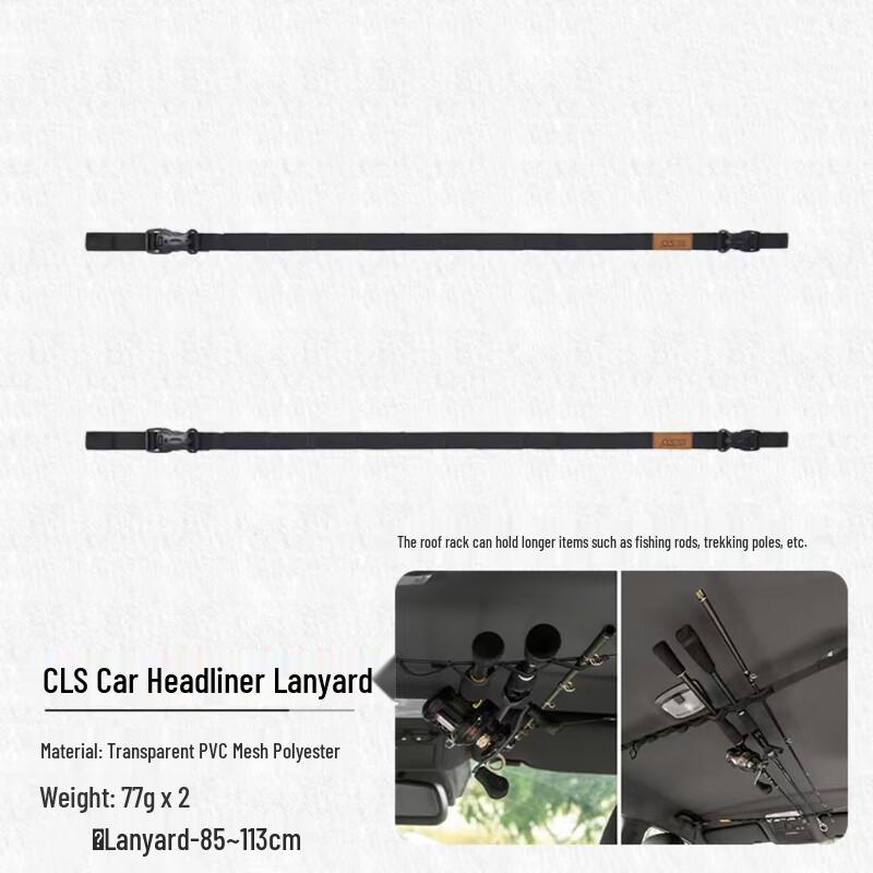 Vehicle Overhead Fishing Rod Storage Organizer