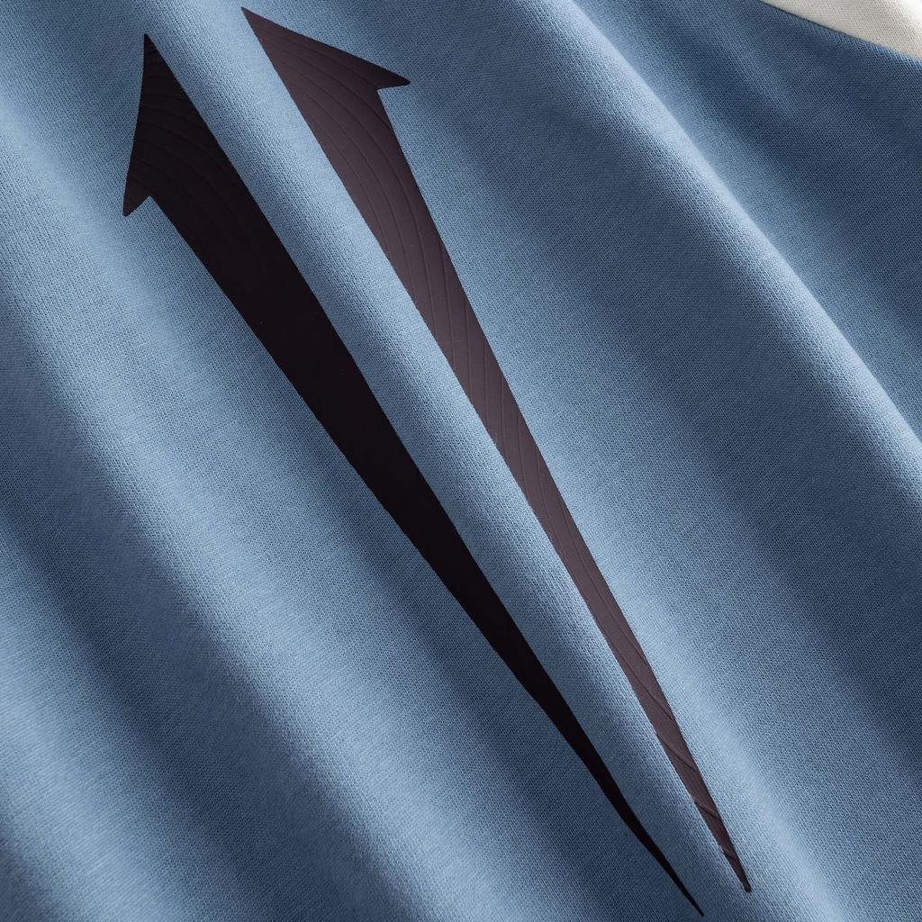 Anta Kyrie Basketball Series Trendy Versatile Sports Casual Loose Knit Couple T-Shirt Unisex Tops Misty-Blue 972611101-4