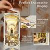 MiniCity DIY Book Nook Kit 3D Miniature House with LED Decoration Wood Craft Bookend for Teens and Adults