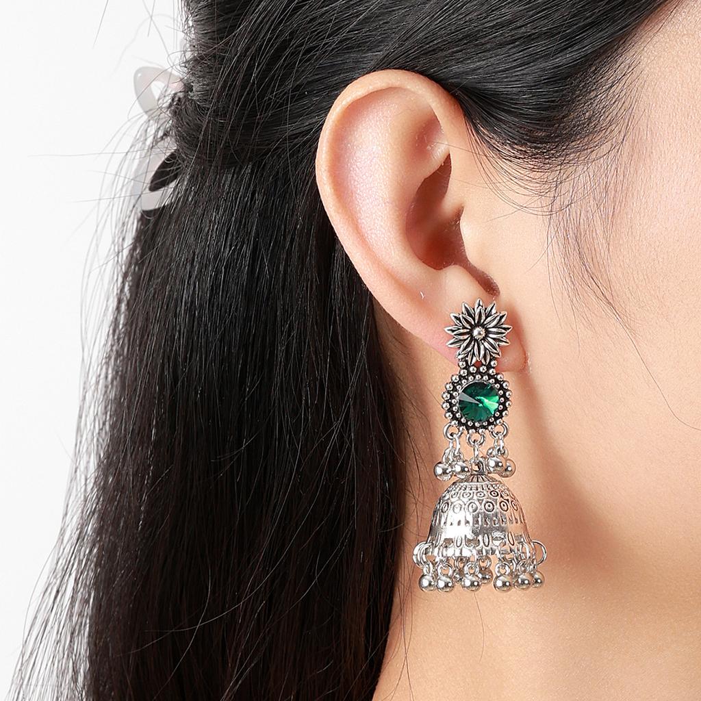 Bohemian Ethnic Drop Earrings for Women , Geometric Alloy Earrings , Retro Tassel Ear Jewelry , Fashion Daily Commute Ac