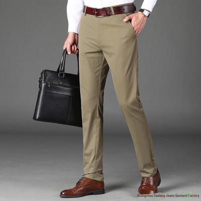 Frühling/Sommer 2025 Herren Elastische Slim Straight Hose - Mittleres Alter & Junge Business Casual Style
