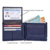 Stag Blueberry Blue Leather Wallet for Men