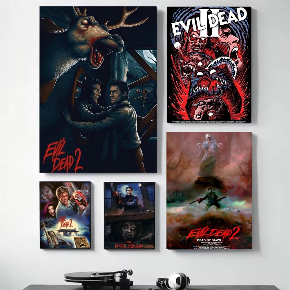 1pc Classic Horror Movie The Evil Dead Abstract Vintage Poster HD Posters Home Room Bar Cafe Decor Art Wall Painting Picture