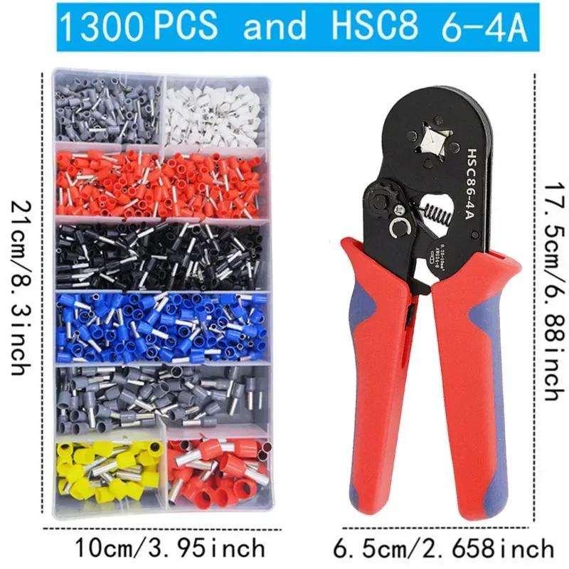 400-2120PCS Box VE Tubular Crimp Terminals Wire Insulated Terminator Block Cord End Connector Electrical Tube Terminal