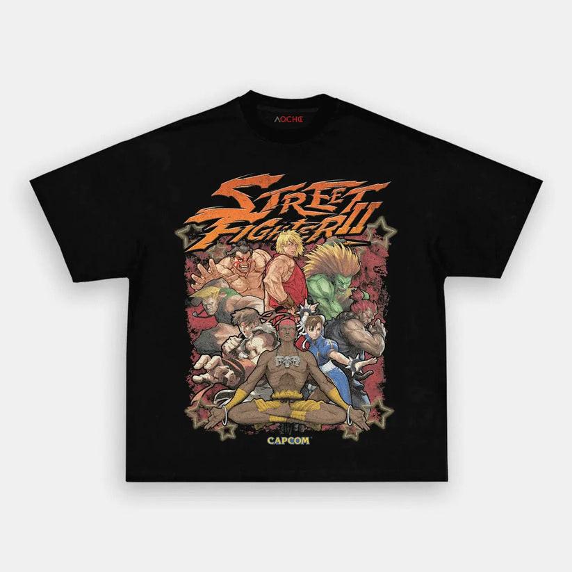 Street Fighter 2 Video Game Retro Graphic Tee Unisex Short Sleeve Shirt S-5XL Unisex T-Shirt S