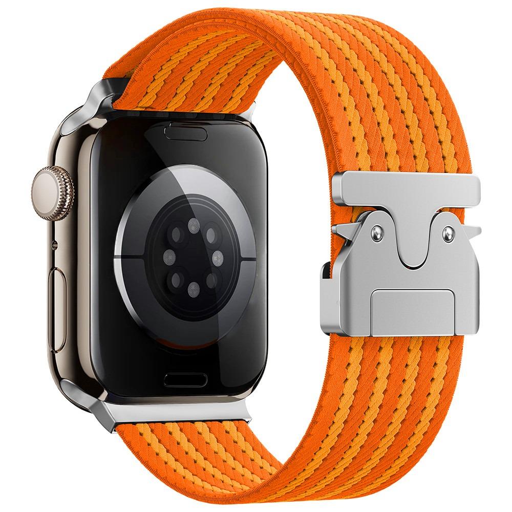 URVOI Elastic Band for Apple Watch Ultra 2 1 Series 10 9 8 7 6 5 4 SE Nylon braided strap for iWatch parachute buckle wristband