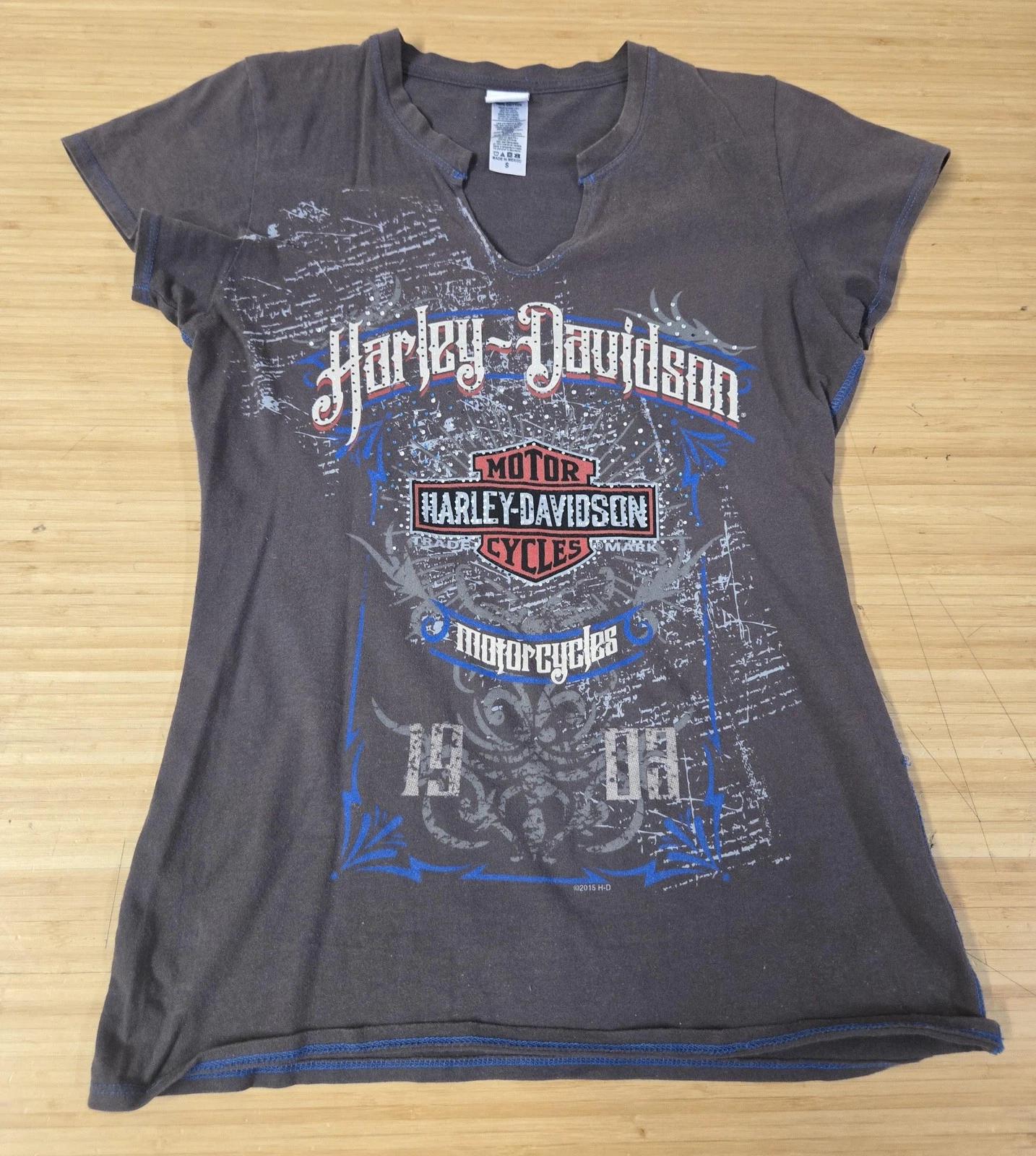 Harley-Davidson Shirt Womens Small Jackson Hole Wyoming Biker Motorcycle 2010s 2XL