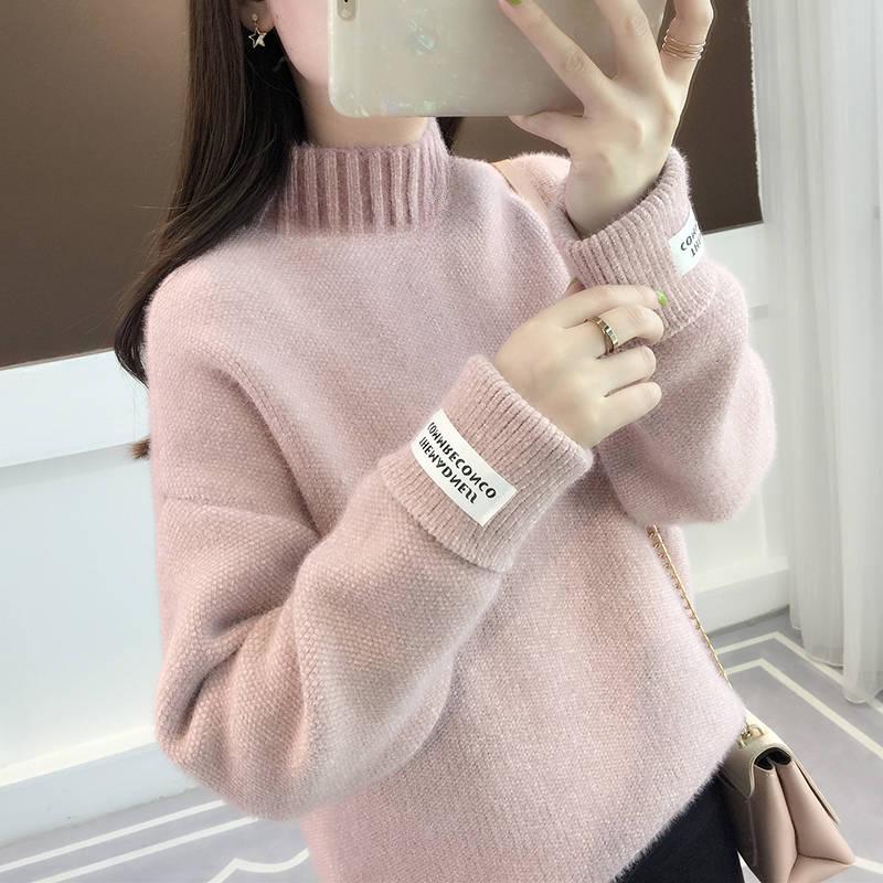 Women Sweater Casual Turtleneck Female Pullover Long Sleeve Warm Soft Autumn Winter Knitted