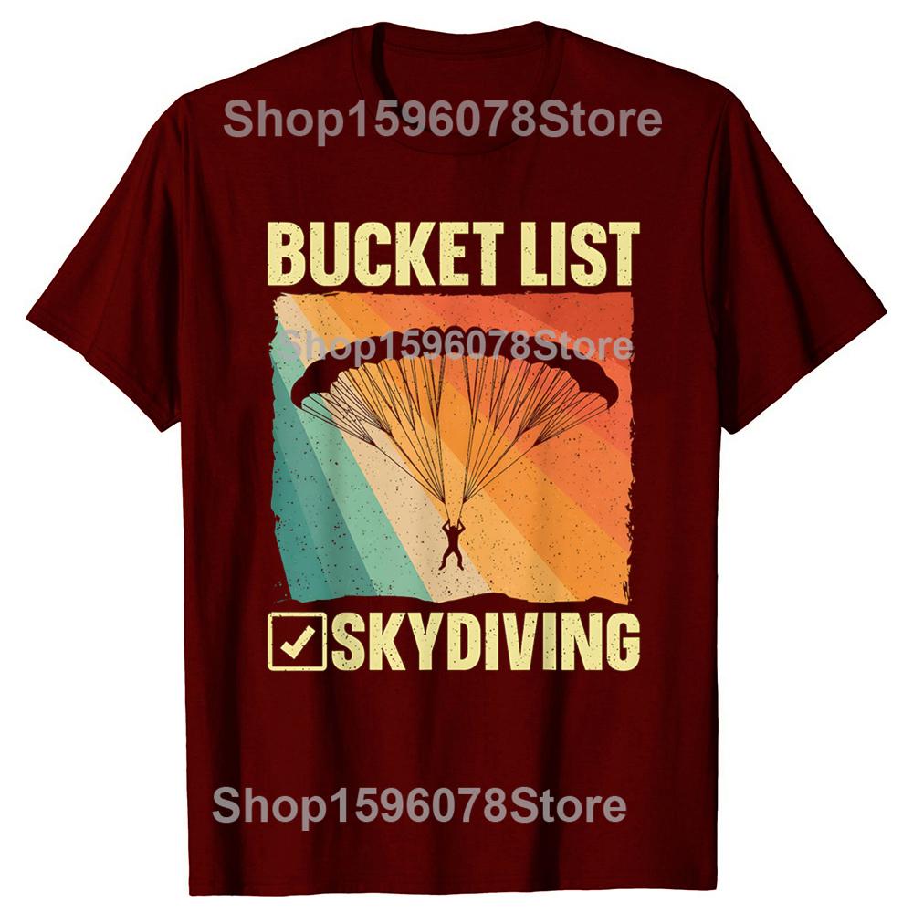 Funny Skydiving Art For Men Women Skydiver Sky Diving Lover T Shirt Fashion Cotton Short Sleeve Oversized Loose Tshirt Tops