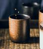 retro japanese tea cup juice coffee cup glass water glass stone ceramic drawing rough ceramic tea pot kung fu