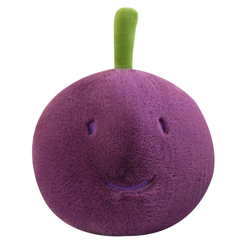 

Cute Purple Q-fat Grape Fruit Plush Pillow Cushion Toy Cartoon Stuffed Animal Gift 30cm/11.81in