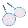 Kids Badminton Racket Set Outdoor Sports Tennis Racket Training Toy with 3 Nylon Badminton for Stadium Backyard Blue