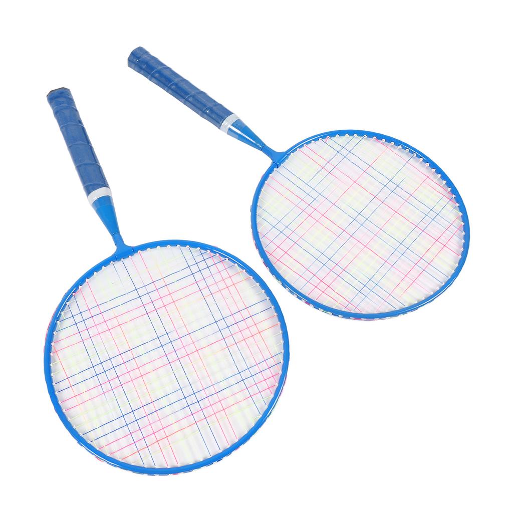 Kids Badminton Racket Set Outdoor Sports Tennis Racket Training Toy with 3 Nylon Badminton for Stadium Backyard Blue