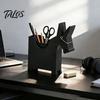 Office Desk Accessory Mule Shape Pen Holder, Multi-Functional 3-in-1 Organizer with Note Holder Business Three-in-one Card Box And Plastic Desktop for