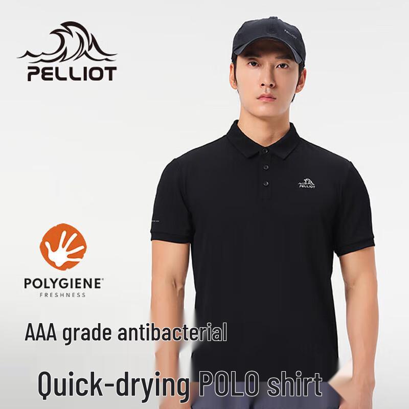 Pelliot Men s Comfortable Loose Fit Short Sleeve Polo Shirt 4XL