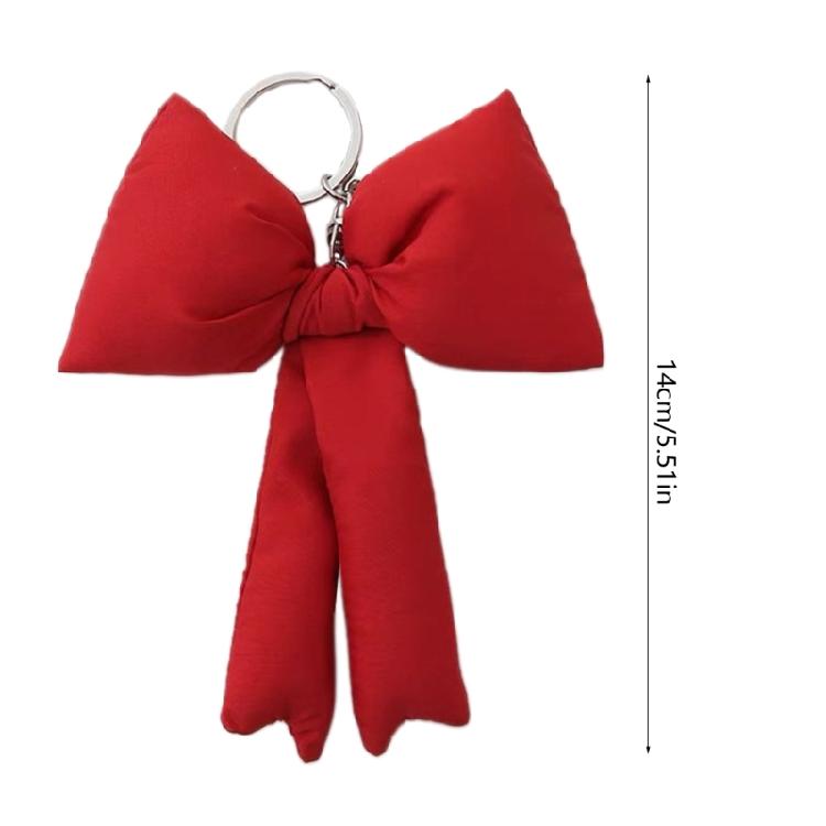 Versatile Keychain Attachment Practical Bowknot Pendant Keyrings Bag Accessory