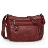 Large Capacity Single Shoulder Lightweight Soft Leather Crossbody Bag