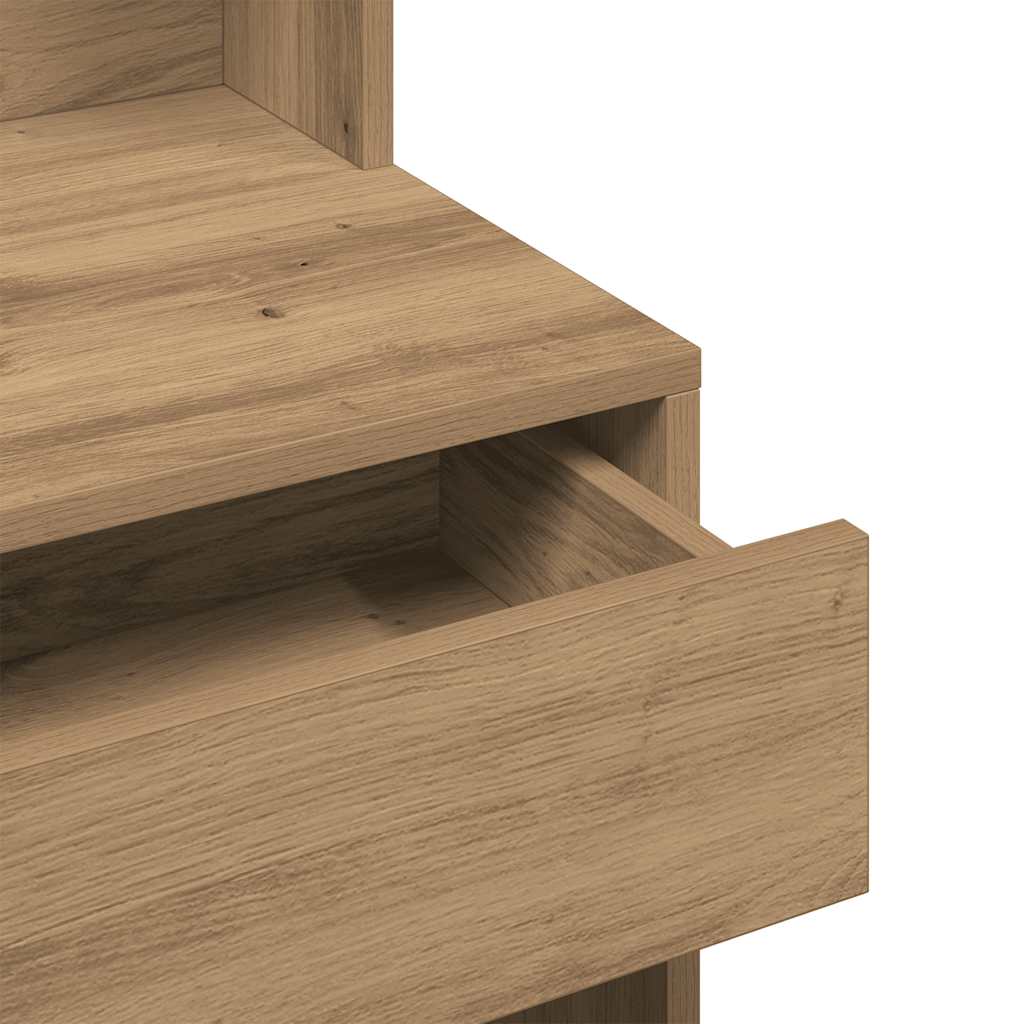 Makeup Table with Mirror Artisan Oak 74.5 x 40 x 141 cm