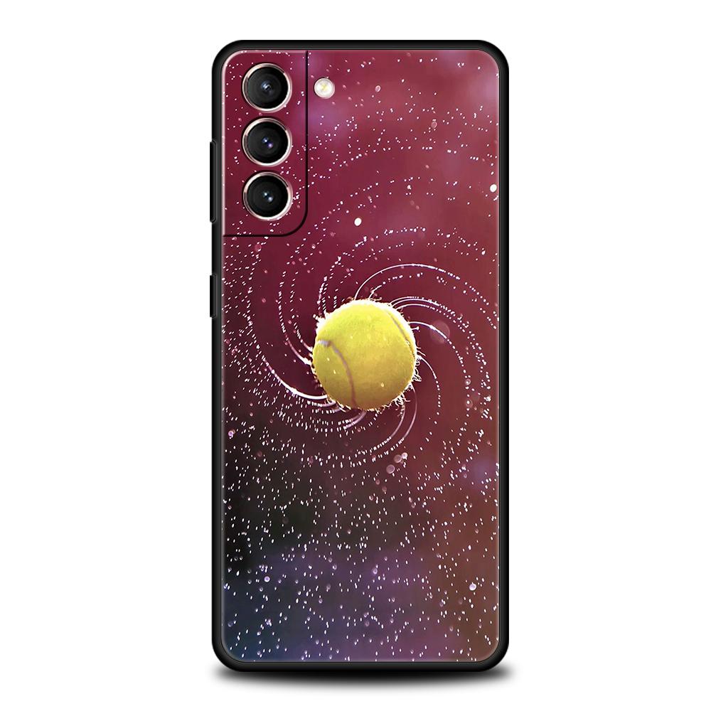 Tennis Sport Phone Case for Samsung Galaxy S25 S24 S23 S22 S20 S21 FE Ultra S10 S10E S9 Plus 5G Soft TPU Fundas Cover Capas Bags