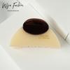 WJia Premium Thickened Semi-Circular Acetate Hair Claw Clip for Women