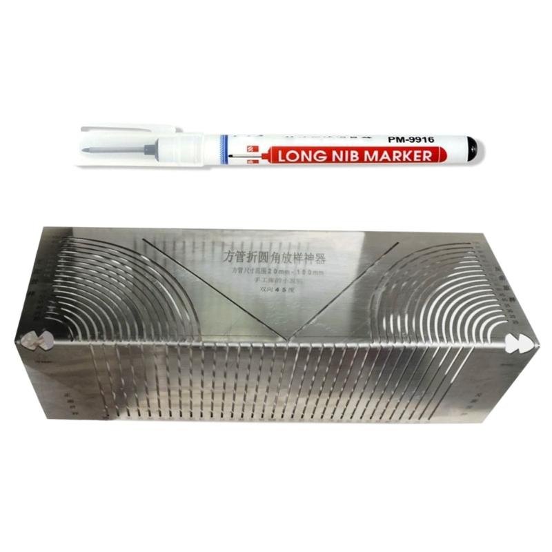 Winkel- und Bogenmarkierungswerkzeug Rohrbiege-Markierungswerkzeug für Metallbearbeitungstechnik