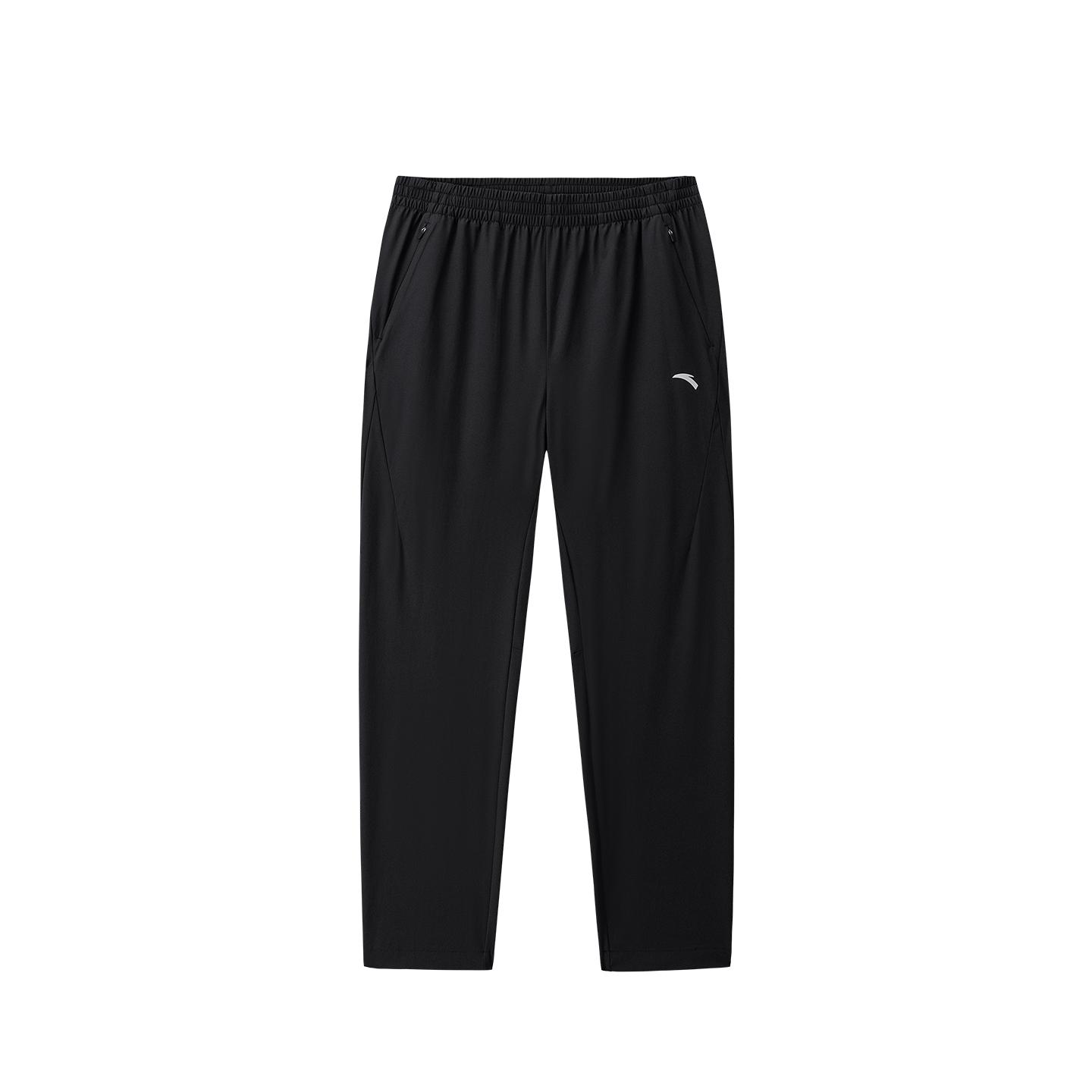 Anta Mens Woven Sports Long Pants Summer Casual Pants Men bottoms Basic-Black 952627522-3 S