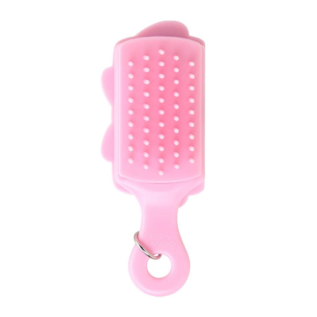 Sanrio Mini Brush Charm Deco My Melody Body and ABS Resin Brush Polypropylene Keychain Comb 413216 (Kira Miniature) Plate (Bristles)