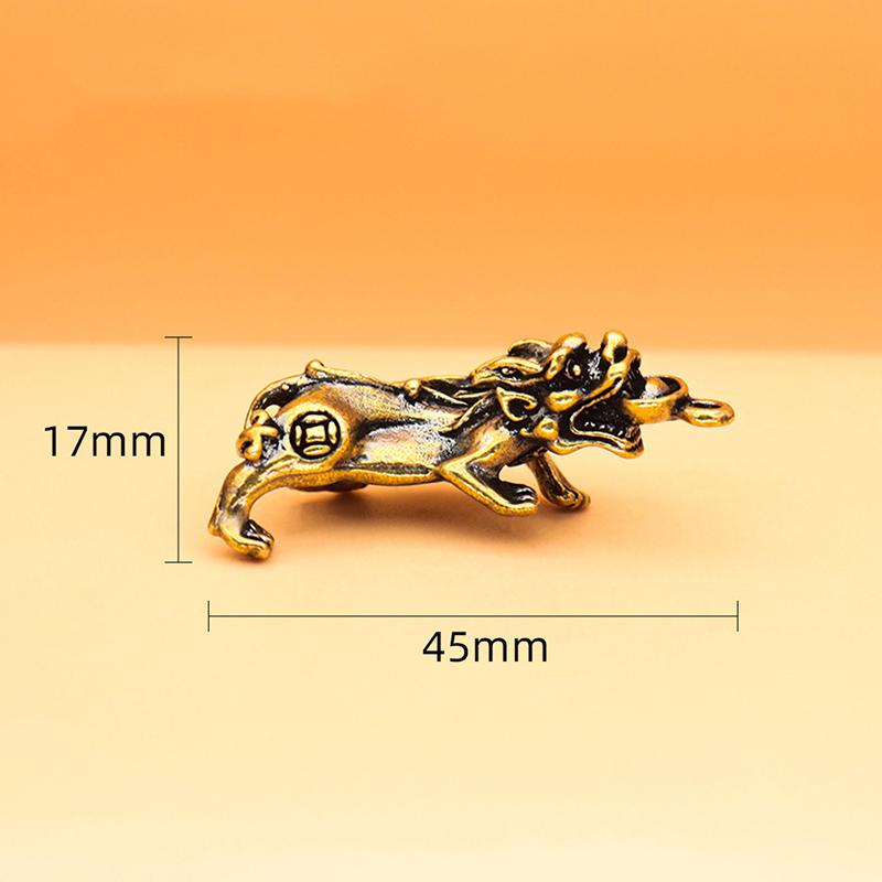 1PCS Antique Brass Eagle Crane Statue Small Ornaments Vintage Brass Animal Figurines Crafts Desk Home Decor Accessories Gifts