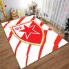 Red Star Shield Pattern Carpet suitable as a non-slip mat for the living room or bedroom sofa