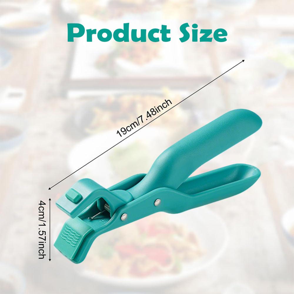 Hot Pan Gripper Non-Slip Tongs Hot Dish Gripper for Kitchen Oven Microwave Cooking Baking Serving Bowl Dish зелёный