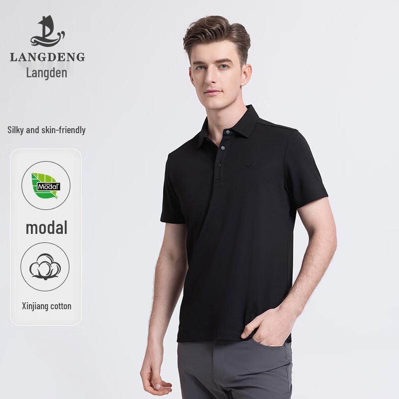 Men s Modal Blend Short Sleeve Polo Shirt 2XL