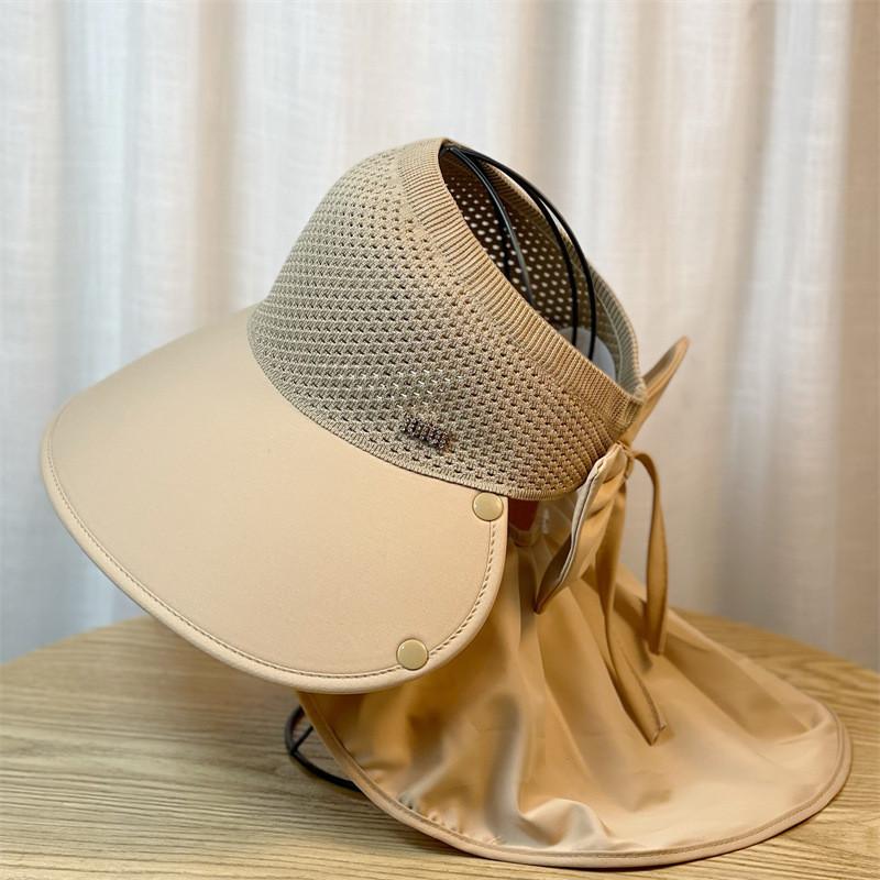 Adjustable Brim Sun Hat Women Summer Outdoor Riding Neck Guard Fisherman Hat