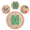 10 In 1 Wooden Children Intellectual Toys Checkers Animal Fighting Interactive Table Games