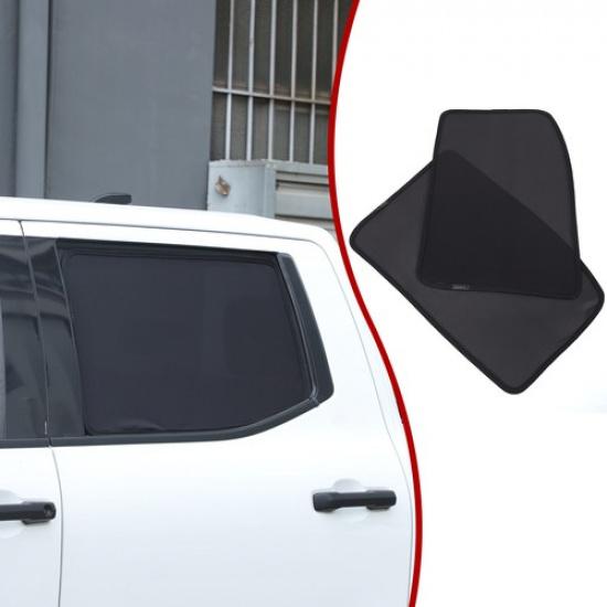 Black Car Window Shade Cling on Side Window Sun Shades For Toyota Tundra +