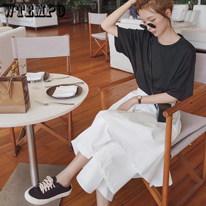 Japanese Gothic Irregular High Waist Pleated Skirts Women Black Harajuku Punk Cargo Skirt Summer Solid Casual Long Skirts