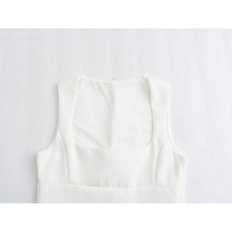 Kaslead New Arrival Women's Clothing Fashion Style Fashion Casual Easiest for Match Minimalist Square Collar Stretch Tops 2745777