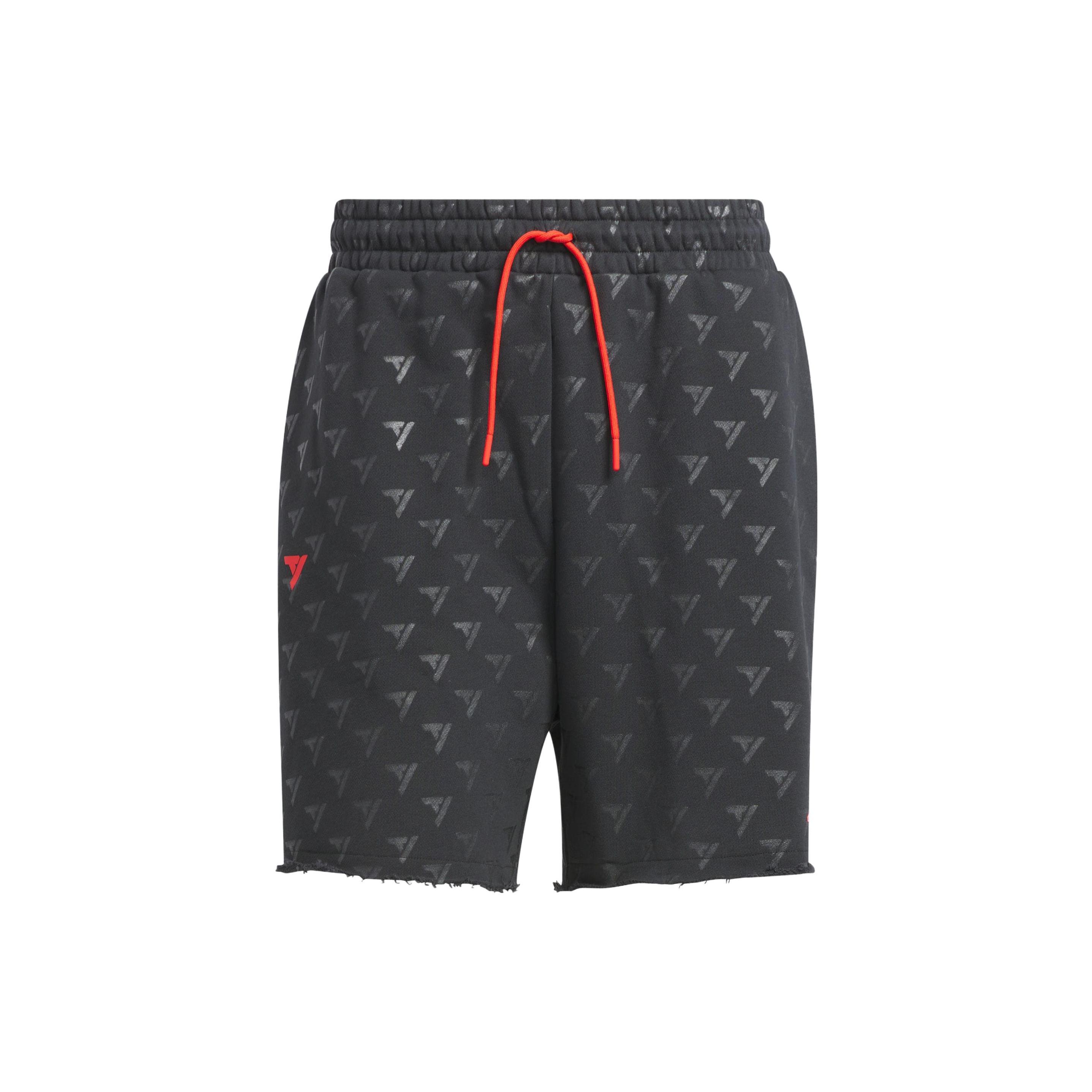 Adidas ALLOVER PRINT Casual Shorts Men s Carbon Black Moderate HY2769 XXL