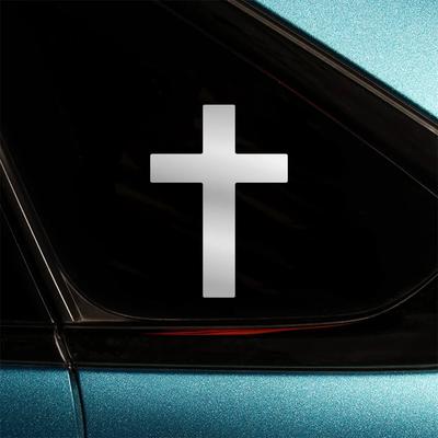 Beauty Cross Jesus Christ Bless Car Stickers Motorcycle Truck Window Rearview Mirror PVC Decor Decals Auto Universal Accessories