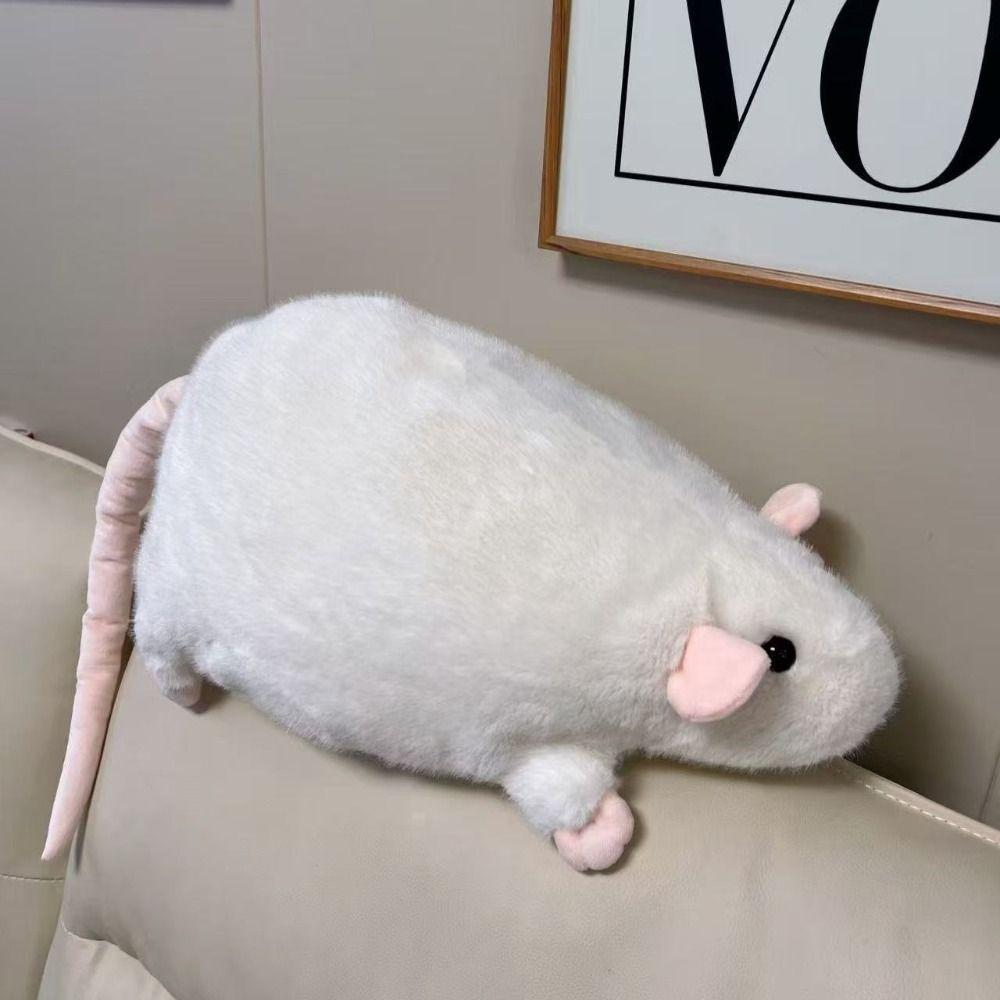 Creative 35/50cm Mouse Doll Cartoon Oversized Flower Branch Rat Doll Soft Plush Animal Figure Kids Gift Birthday