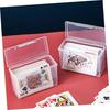 NUOLUX 3-Piece Set of Plastic Storage Boxes, Playing Card Travel Cases, Business Card Holders, Card Storage, Card Storage Cases, Card Storage Boxes, P