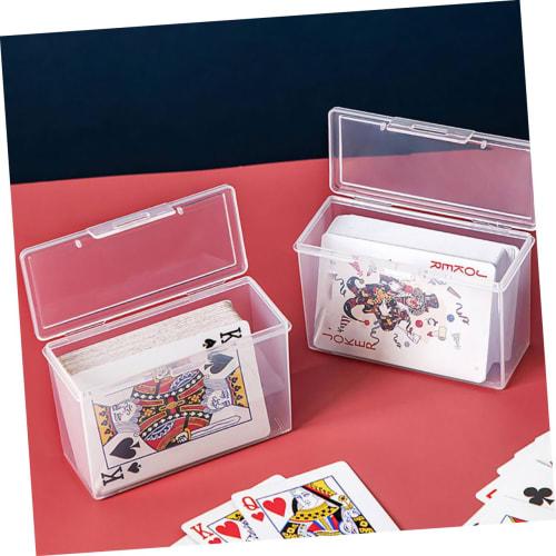 NUOLUX 3-Piece Set of Plastic Storage Boxes, Playing Card Travel Cases, Business Card Holders, Card Storage, Card Storage Cases, Card Storage Boxes, P