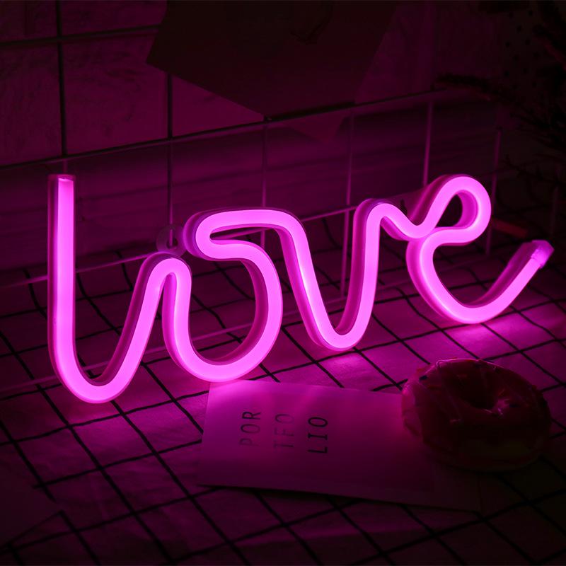 Wandleuchte in Alienform mit Neon-LED - Feiertagsatmosphäre & Liebesdekorationsstreifen